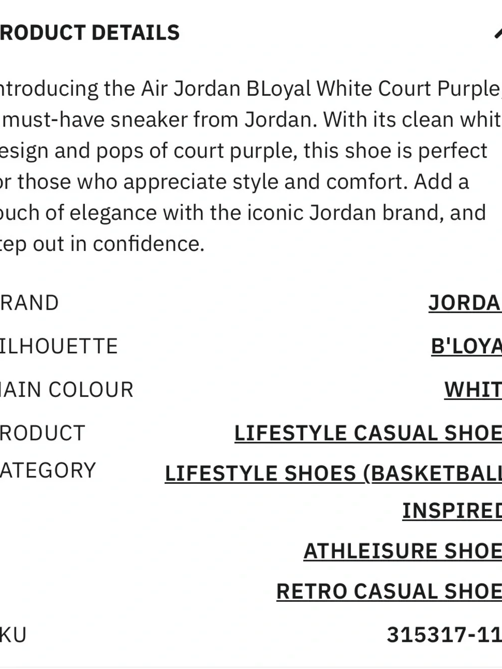 Jordan White, Black & Purple Retro Basketball Shoes